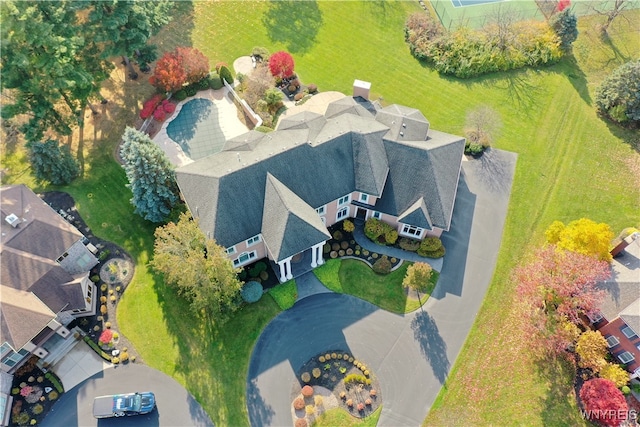 birds eye view of property