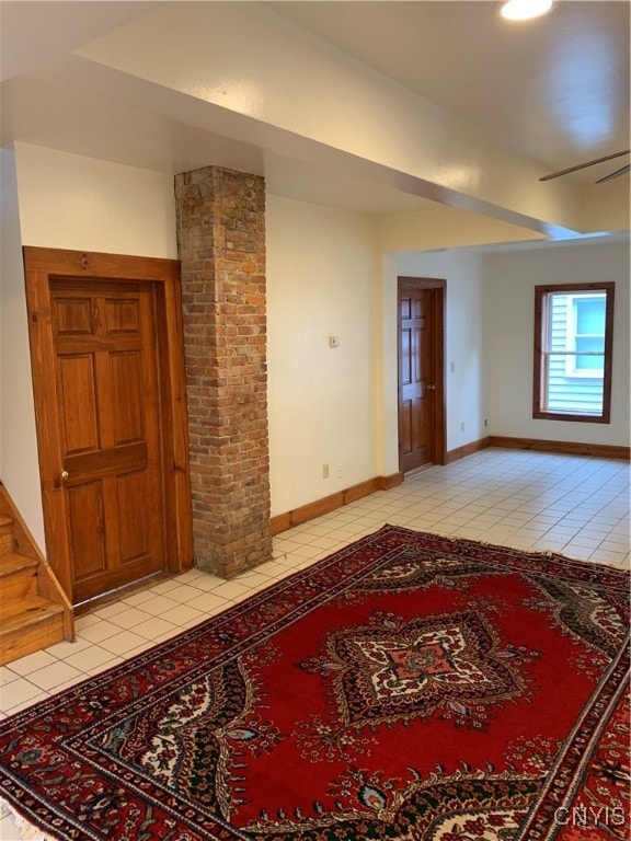 interior space featuring ornate columns