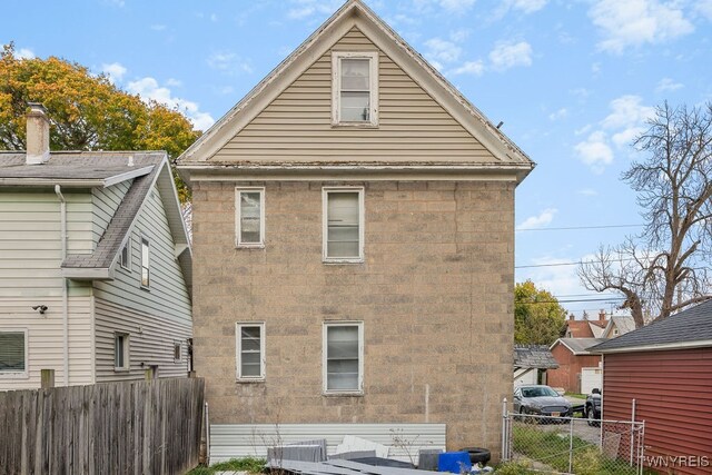 view of back of property