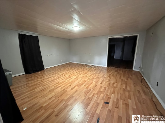 empty room featuring hardwood / wood-style floors