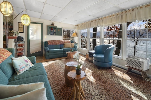 399 Fire Lane 34, Moravia, NY 13118 - living room featuring a drop ceiling