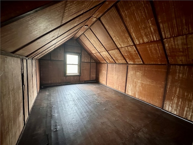 view of attic