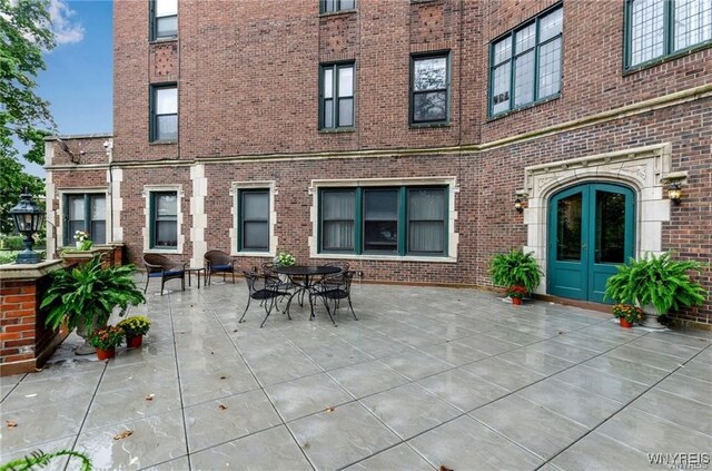 view of patio / terrace with french doors