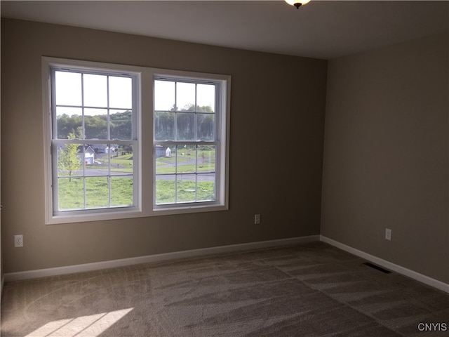 view of carpeted empty room