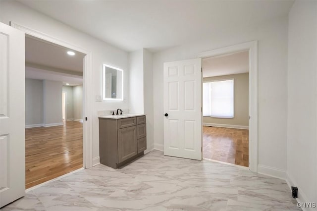 bathroom with vanity