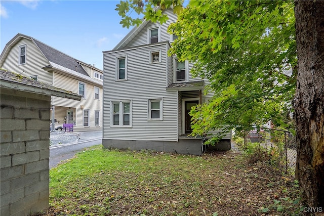 view of rear view of property