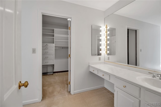 bathroom featuring vanity