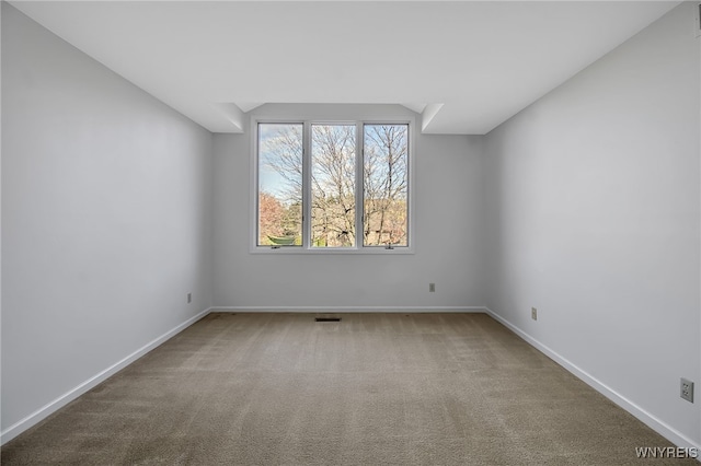 spare room featuring carpet floors