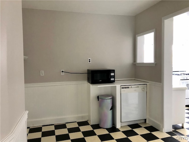 kitchen featuring white appliances