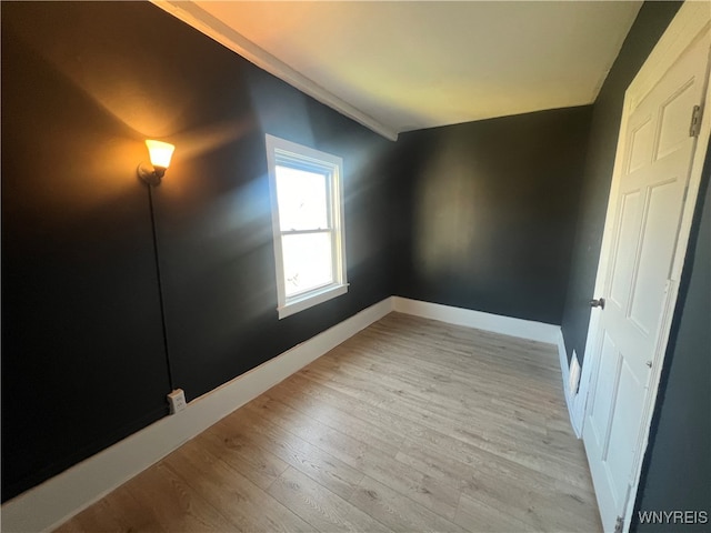 unfurnished bedroom featuring light hardwood / wood-style floors