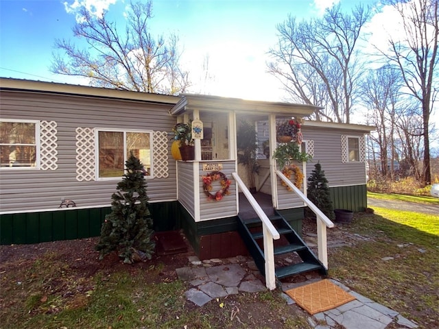 view of manufactured / mobile home