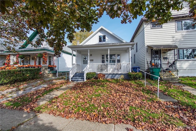 view of front of house featuring covered porch