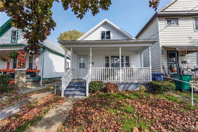 view of front of home featuring a porch