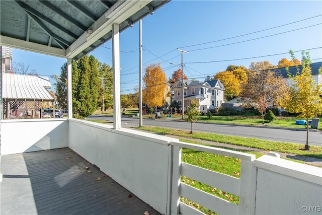 exterior space with covered porch