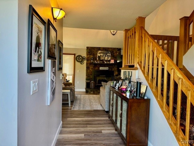 interior space featuring hardwood / wood-style flooring