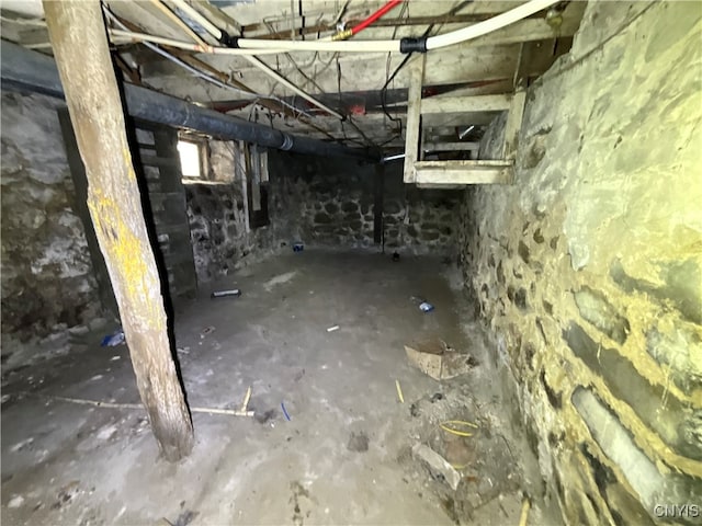 view of basement