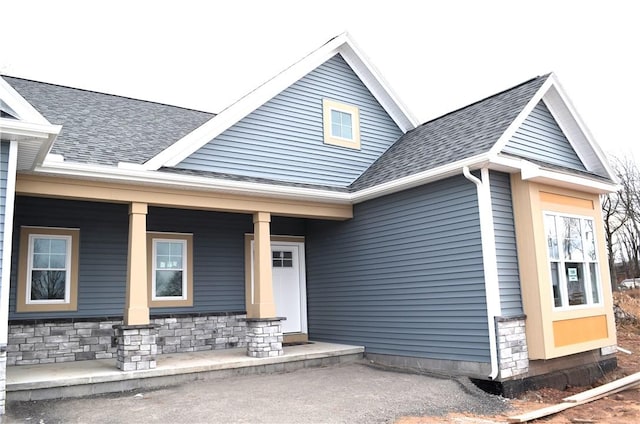 entrance to property with a porch