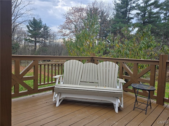 view of wooden terrace