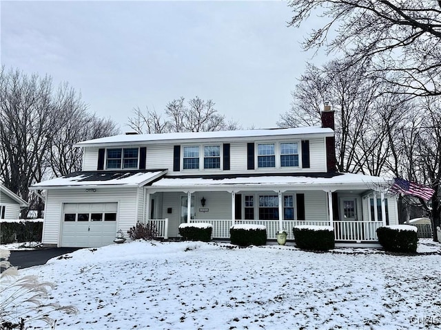 view of property with a garage