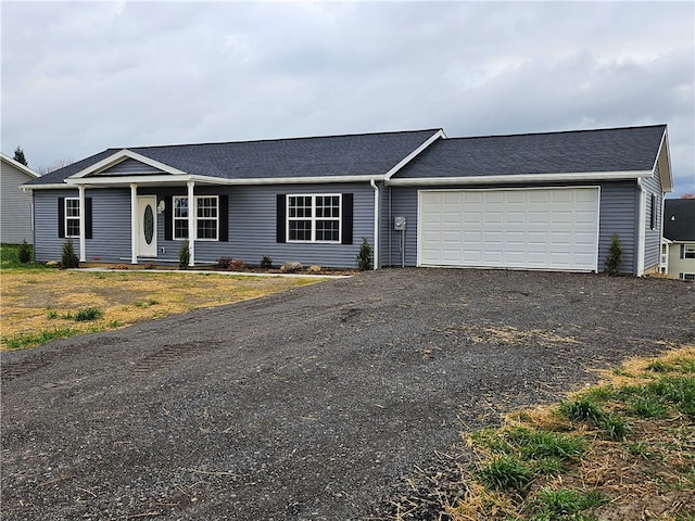 ranch-style house with a garage