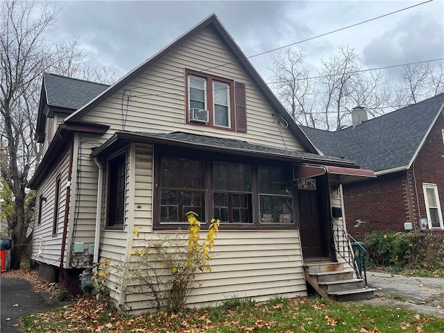 view of bungalow-style home