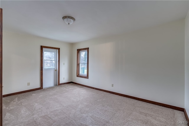 view of carpeted empty room