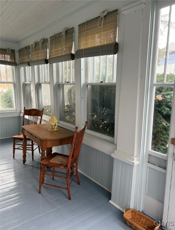 sunroom / solarium with plenty of natural light