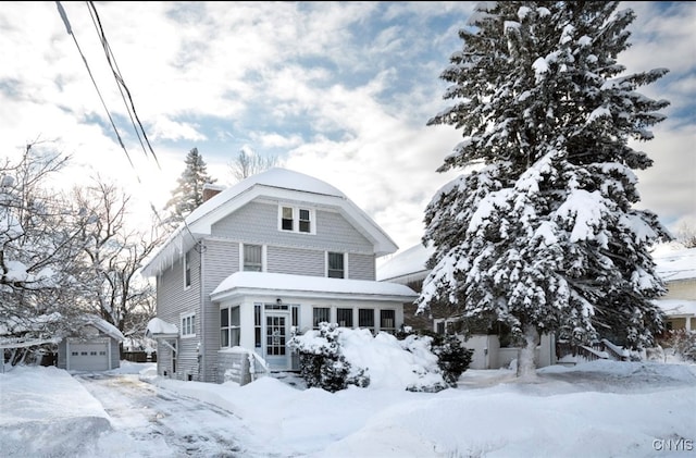 view of front of home