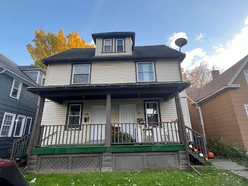 view of front of home with a porch