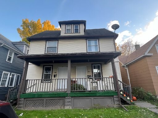 37 Diringer Pl, Rochester, NY 14609 - american foursquare style home featuring covered porch