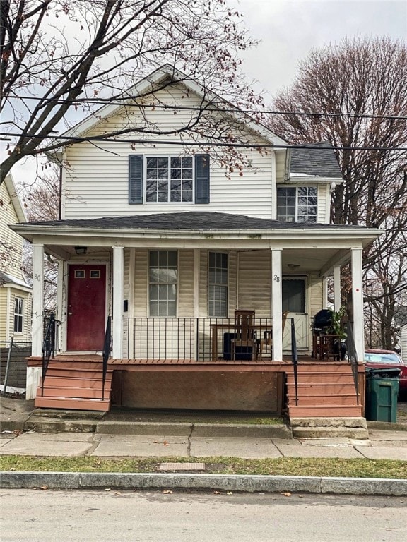 28 Woodward St, Rochester, NY 14605 - view of front of property with covered porch