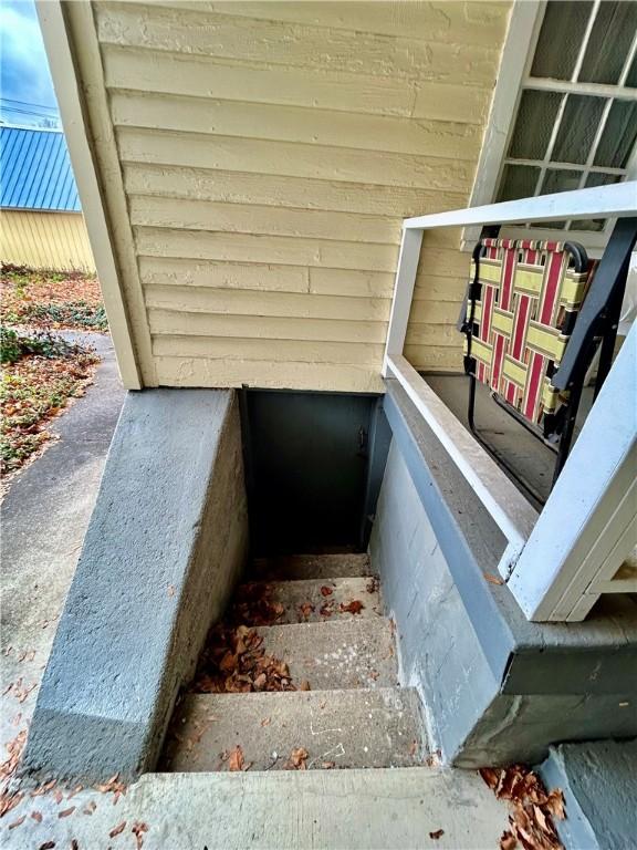 view of staircase