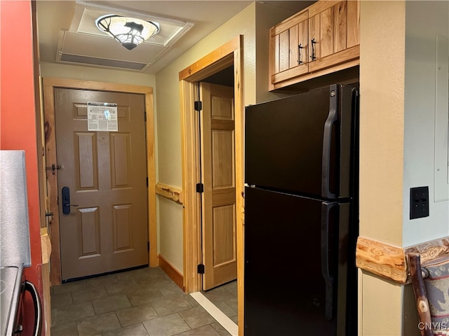 interior space featuring tile patterned flooring