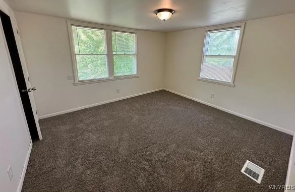 view of carpeted empty room