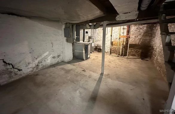 view of basement