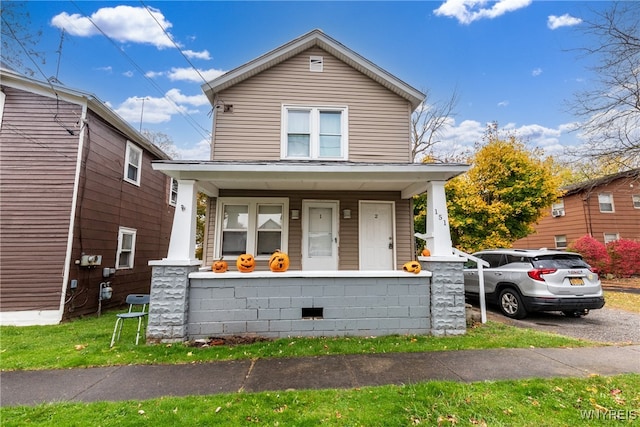 view of front of house with a porch