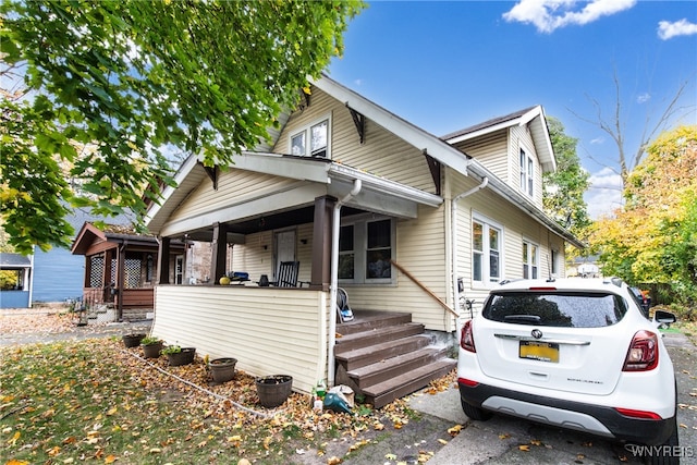 bungalow with covered porch