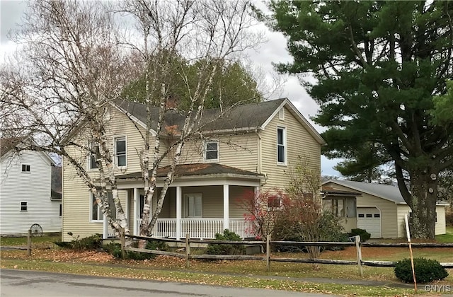 view of front of house with covered porch