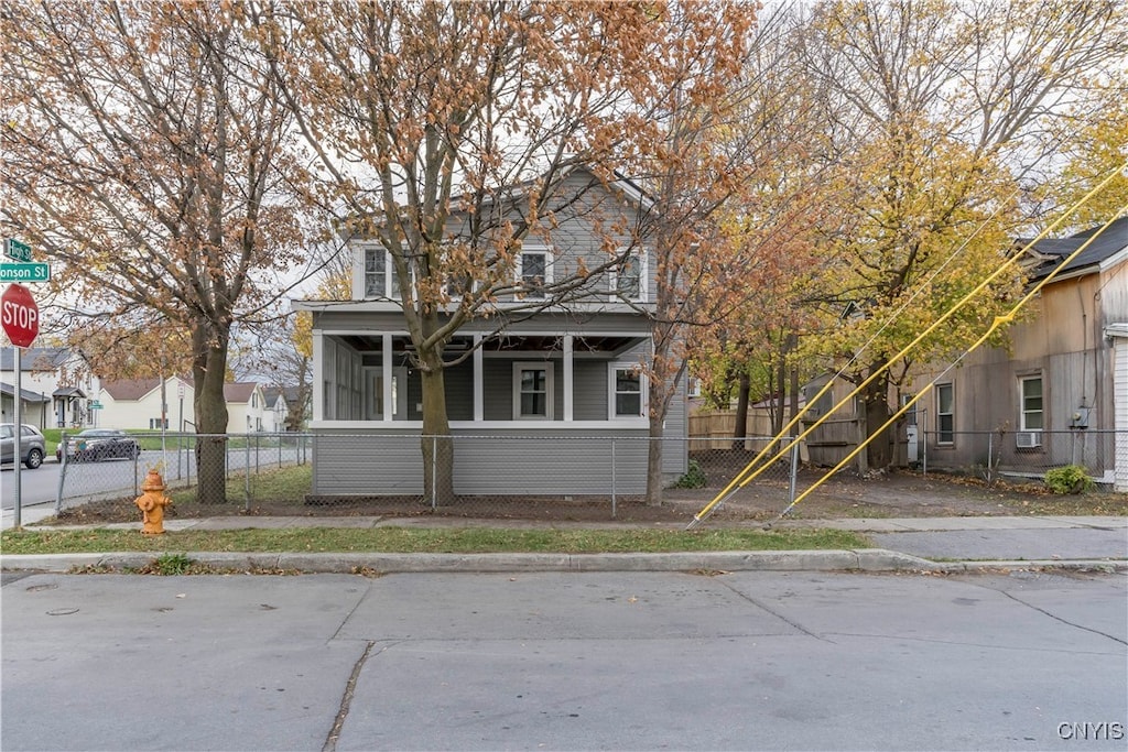 view of front of home with a porch