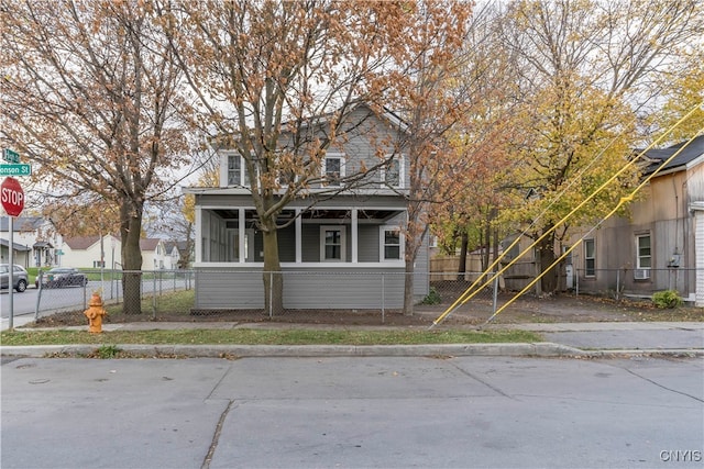 view of front of home with a porch