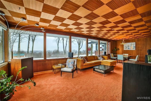 sunroom / solarium with a healthy amount of sunlight