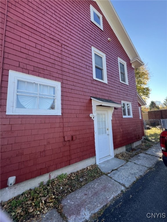 view of home's exterior