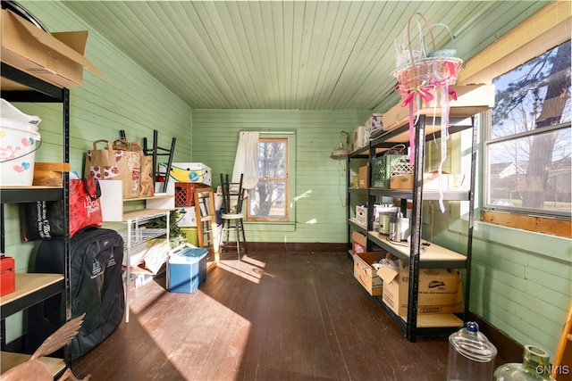 view of storage room