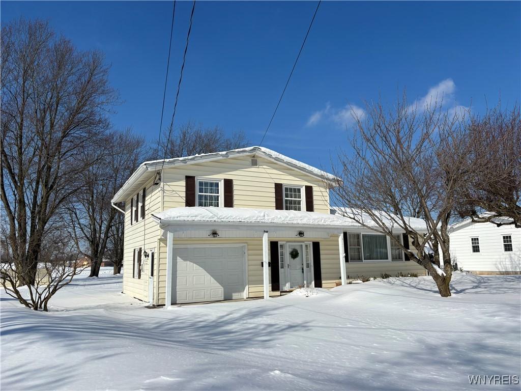 traditional home with a garage