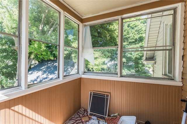 view of sunroom