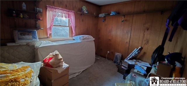 135 N 12th St, Olean, NY 14760 - misc room with carpet and wood walls