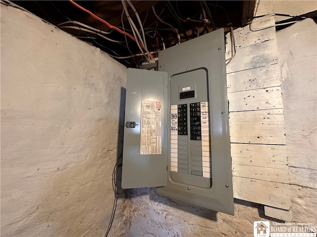 utility room featuring electric panel