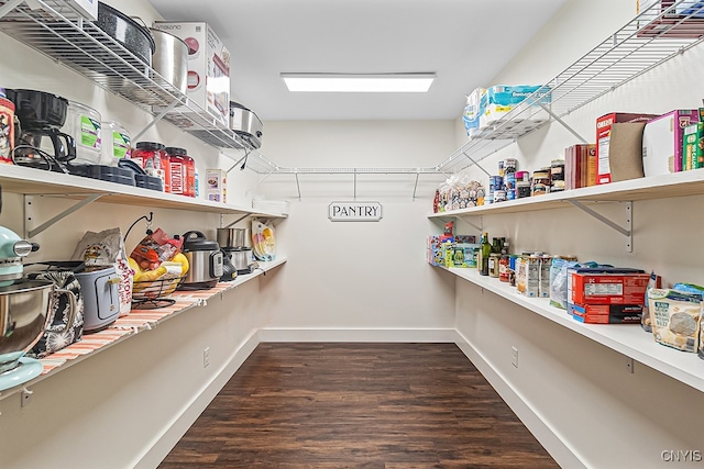 view of pantry