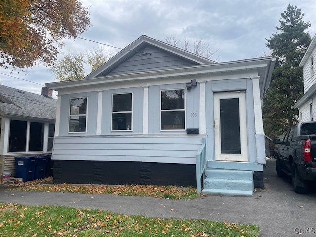 view of bungalow-style house