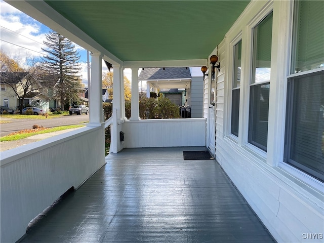 exterior space featuring a porch